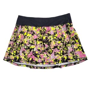Lululemon Pace Rival Tennis Skirt Skort Multicolor Swift Fabric‎ Size 6